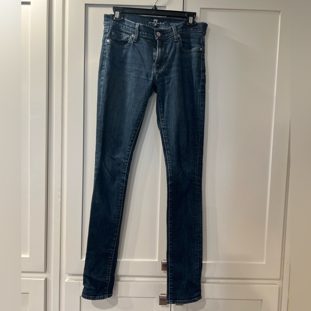 7 for all man kind jeans - dark wash size 28